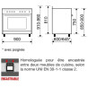 GLEM - Piano de cuisson mixte GE960CVBK2