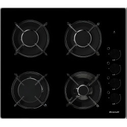 TABLE DE CUISSON GAZ BPG3400B VERRE NOIR