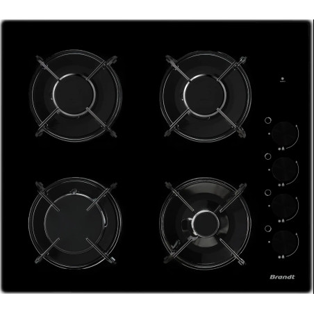 TABLE DE CUISSON GAZ BPG3400B VERRE NOIR