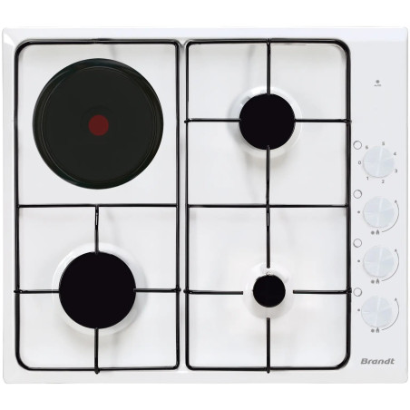 TABLE DE CUISSON MIXTE BPE3411WM EMAIL BLANC
