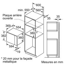 BOSCH - Micro-ondes solo BFL553MS0