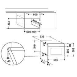 INDESIT - Micro-ondes gril MWI5213IX