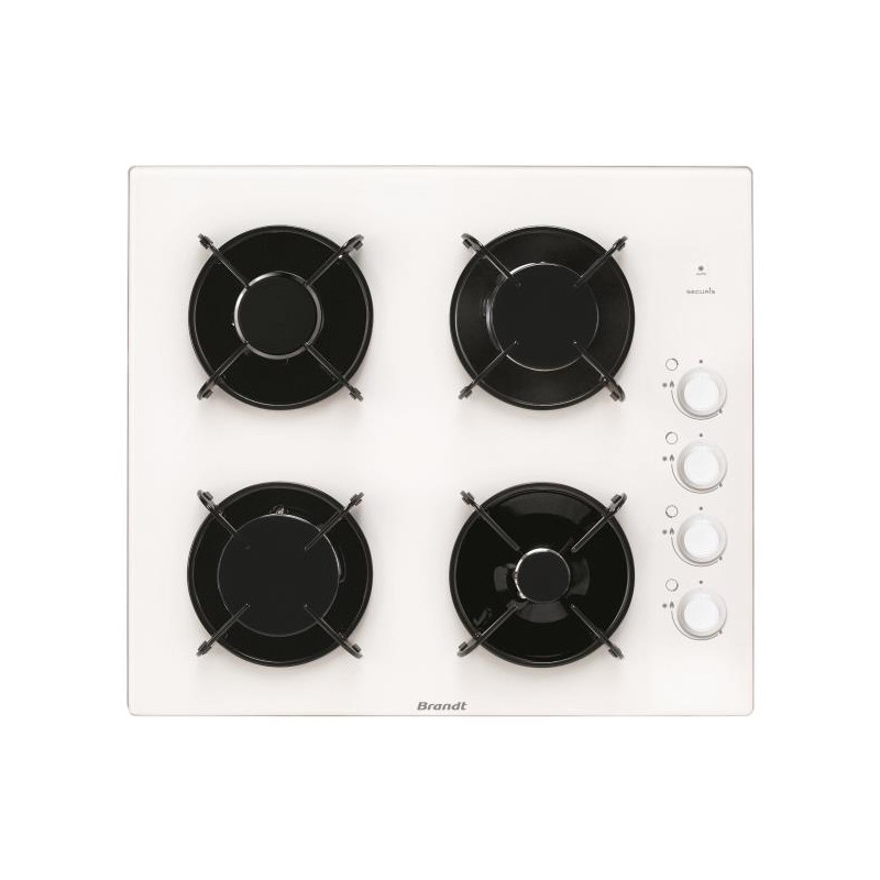 BRANDT - Table de cuisson gaz BPG6413W
