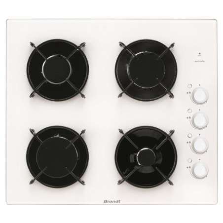 BRANDT - Table de cuisson gaz BPG6413W