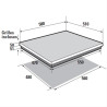 BRANDT - Table de cuisson gaz BPG6413W