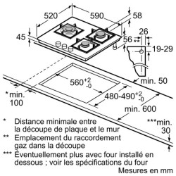SIEMENS - Table de cuisson gaz EP6A6CB20