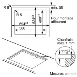 SIEMENS - Table de cuisson gaz EP6A6PB20