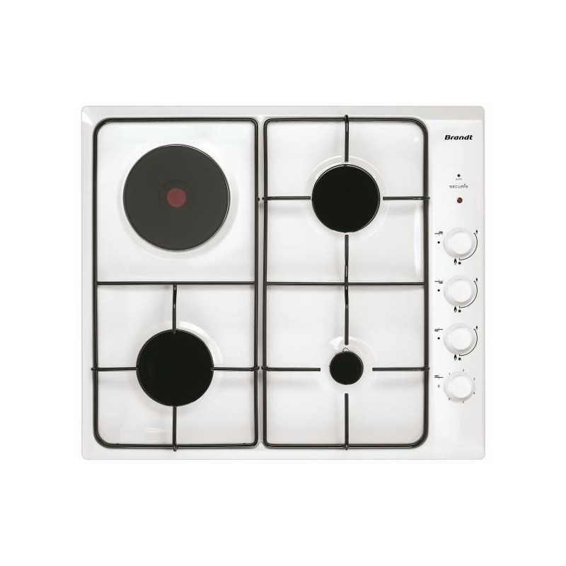BRANDT - Table de cuisson mixte BPE6411WM