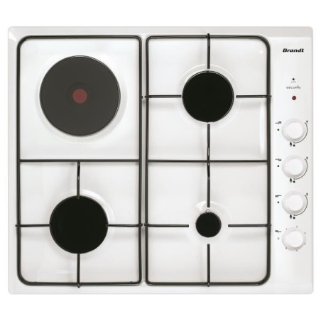BRANDT - Table de cuisson mixte BPE6411WM
