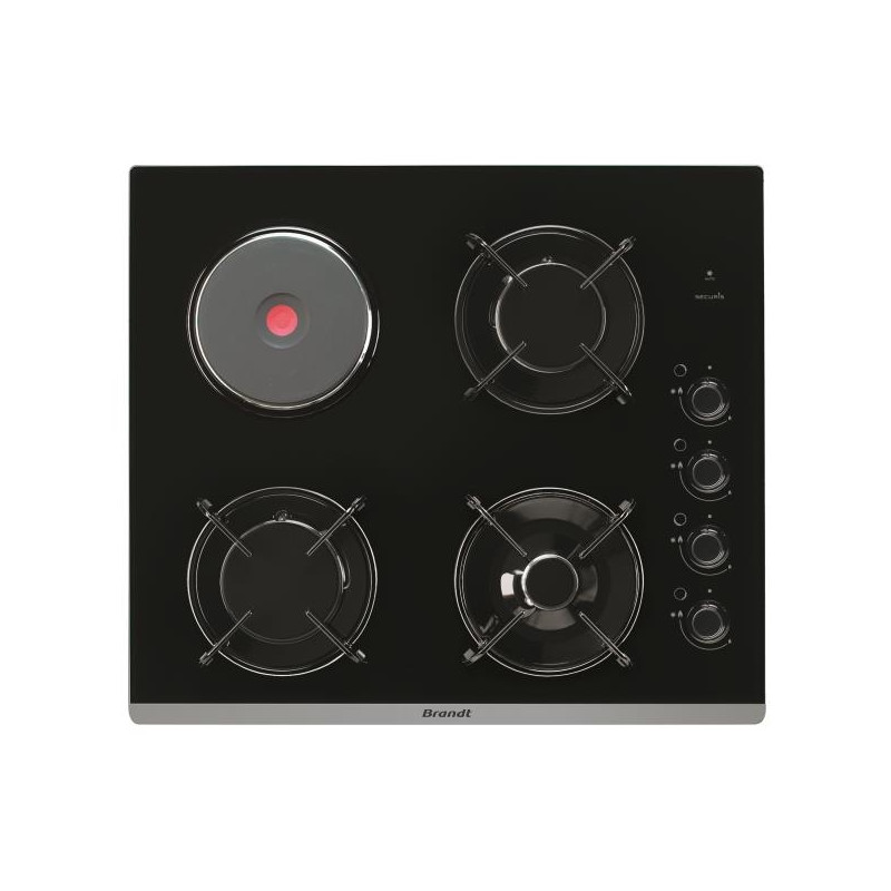 BRANDT - Table de cuisson mixte BPG6413BM