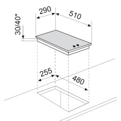 GLEM - Table de cuisson électrique GT320IX