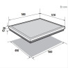 BRANDT - Table vitrocéramique BPV6410B