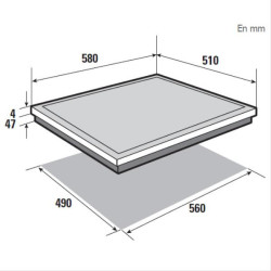 BRANDT - Table vitrocéramique BPV6320B