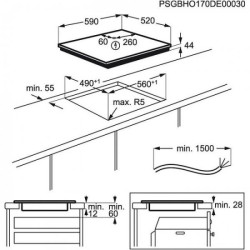 ELECTROLUX - Table induction EIV63343