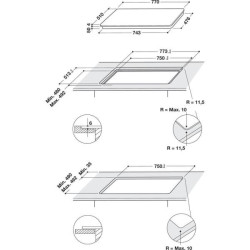 WHIRLPOOL - Table induction WLB2977NE