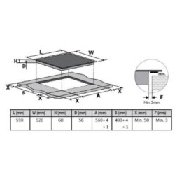 SAMSUNG - Table induction NZ63R3727BK