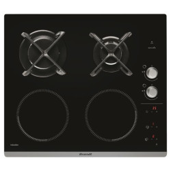 BRANDT - Table de cuisson mixte induction BPI6414BM