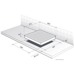 DE DIETRICH - Table de cuisson mixte induction DPI7602BM