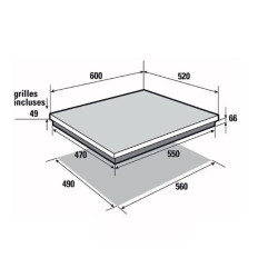 SAUTER - Table de cuisson mixte induction SPI9602BM