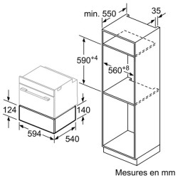 BOSCH - Tiroir chauffant - BIC510NS0