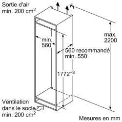SIEMENS - Réfrigérateur combiné KI87VVFE1