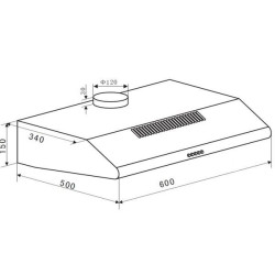 BRANDT - Hotte visière BHC9602X