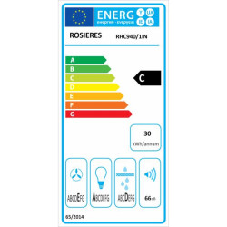 ROSIERES - Hotte visière RHC940/1IN