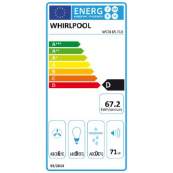WHIRLPOOL - Hotte visière WCN65FLX