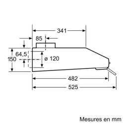 BOSCH - Hotte visière DUL63CC20