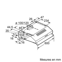 BOSCH - Hotte visière DUL63CC50