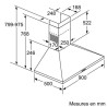 BOSCH - Hotte décorative murale DWP94BC50