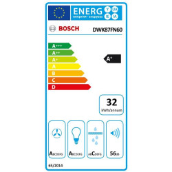 BOSCH - Hotte décorative murale DWK87FN60