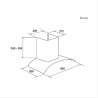 BRANDT - Hotte décorative murale AD1070X