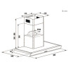 BRANDT - Hotte décorative murale BHB6902X