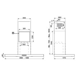 ROBLIN - Hotte décorative murale 6850896
