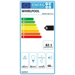 WHIRLPOOL - Hotte décorative murale WHVF93FLTK