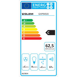 GLEM - Hotte décorative murale GHP945IX