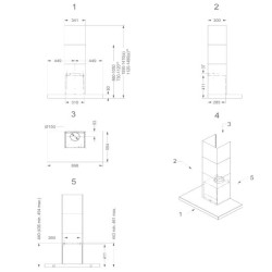 NOVY - Hotte décorative murale D7600