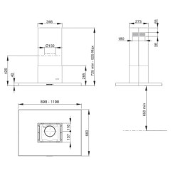 ROBLIN - Hotte décorative îlot 6051234