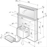 DE DIETRICH - Hotte plan de travail DHD7961B