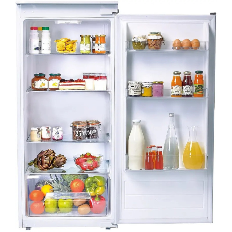 RÉFRIGÉRATEUR INTÉGRABLE 1 PORTE TOUT UTILE 197L CLASSE E NICHE 122CM GLISSIÈRES