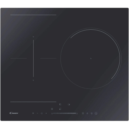 TABLE DE CUISSON INDUCTION 3 FOYERS 7400W LARGEUR 60CM ZONE MODULABLE