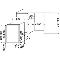 HOTPOINT - Lave-vaisselle Tout-intégrable HIO3T141W
