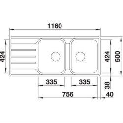 BLANCO - Evier 523036