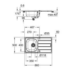 GROHE - Pack évier + mitigeur 31562SD1