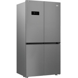 RÉFRIGÉRATEUR 4 PORTES 376+196L CLASSE E 182X91CM INOX
