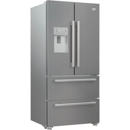 RÉFRIGÉRATEUR 2 PORTES+2 TIROIRS 387+152L INOX