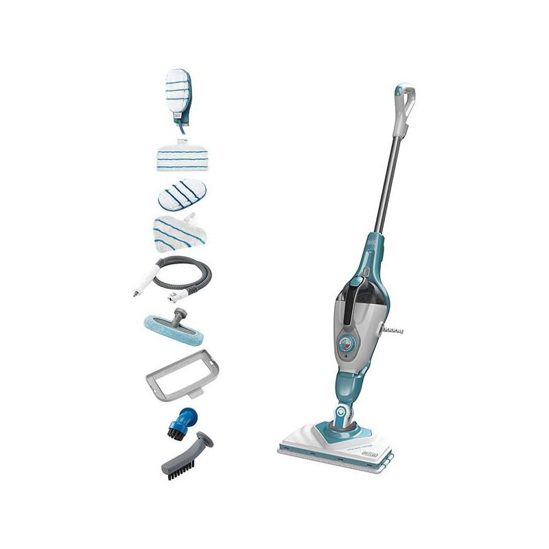 BLACK & DECKER - Balai vapeur filaire 1600 W - SteamMitt - BHSM166DSM