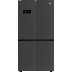 RÉFRIGÉRATEUR 4 PORTES 376+196L CLASSE E 182X91CM CARBONE