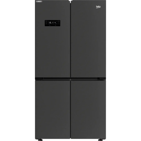 RÉFRIGÉRATEUR 4 PORTES 376+196L CLASSE E 182X91CM CARBONE